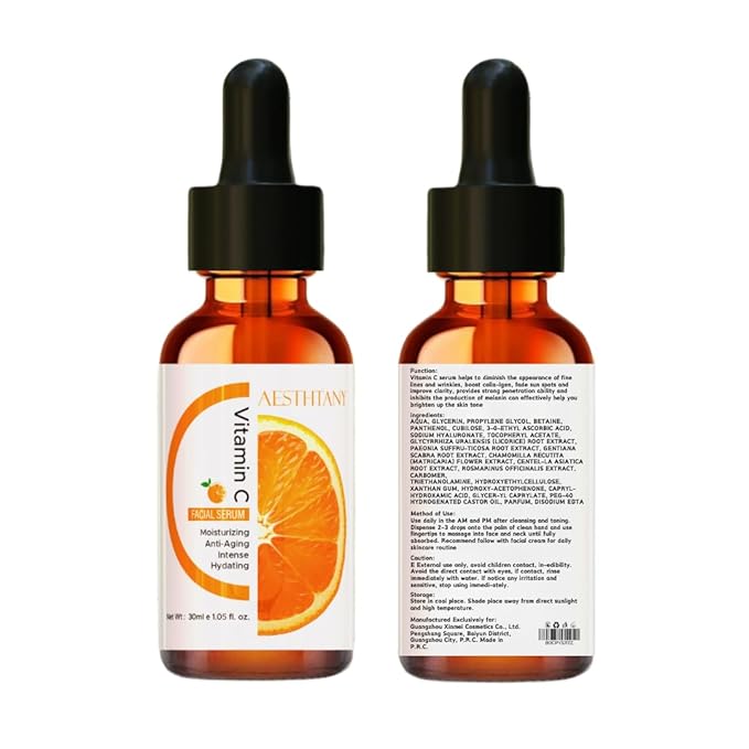 Best Vitamin C Serum for Face with Vitamin E, Retinol & Hyaluronic Acid - Anti Aging Serum For Fine Lines, Dark Spots, Wrinkles, Face Moisturizer & Hydrating - All Skin Types of Men & Women | 1Fl Oz