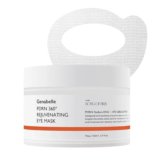 Genabelle PDRN 360° Rejuvenating Eye Mask – Full Eye Area Care for Hydration, Firming & Elasticity with PDRN & Peptides – Targets Dark Circles, Puffiness & Fine Lines – 3.38 fl oz.