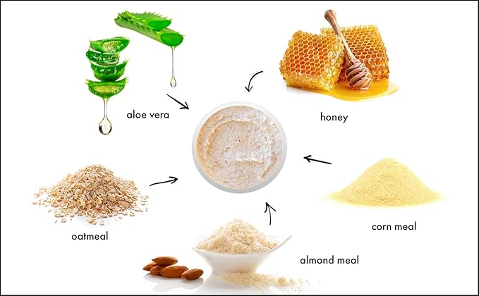 RAYA Almond Honey Facial Scrub (106) | Natural Exfoliating Facial Scrub for Non-Blemished Skin | Polishes, Softens, and Creates a Glowing Complexion