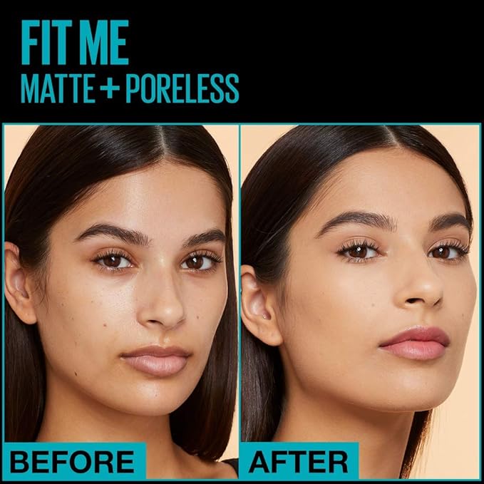 Maybelline New York Fit Me Matte + Poreless Liquid Foundation, Pouch Format, 230 Natural Buff, 1.3 Ounce