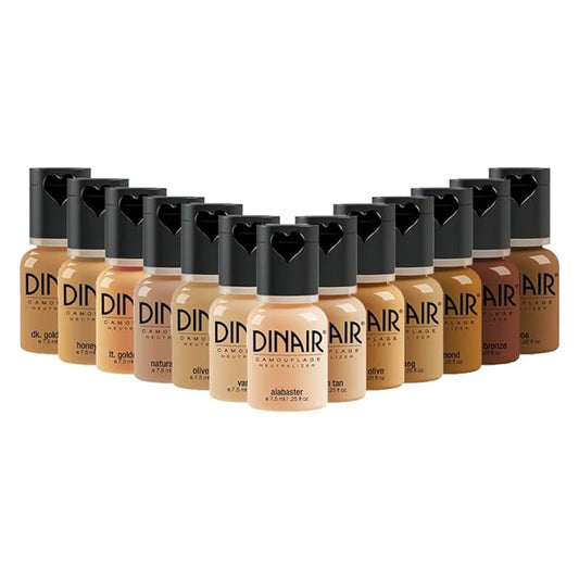Dinair Airbrush Makeup Master Foundation Collection - Camouflage Neutralizer perfect to cover Scars, Acne, Tattoos, Under Eye Circles, Sun Spots, Vitiligo.