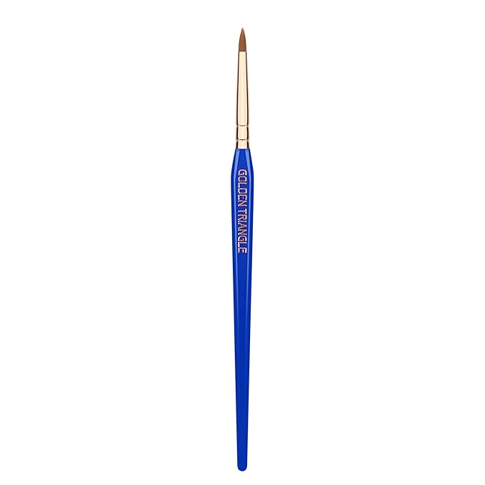 Bdellium Tools Professional Makeup Brush - Golden Triangle 710 Eye Liner - With All Vegan and Soft Synthetic Fibers, For Lining the Eyes (Blue, 1pc)