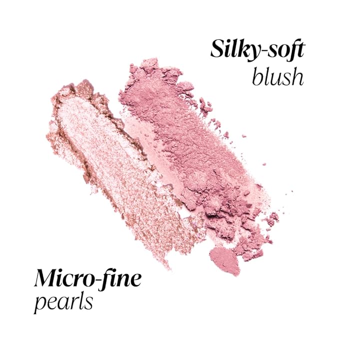 Mini Blush + Brighten Highlighter Duo, Lightweight Blendable Shimmer Blush, High Pigmented Makeup Powder Palettes, Cruelty Free - Just Keep Winning