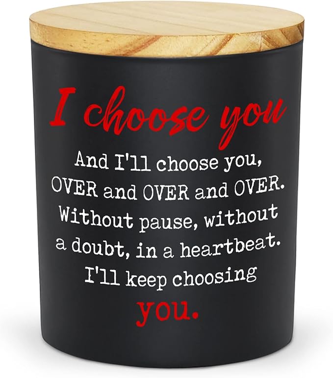 TEEZWONDER Christmas Anniversary Wedding Gifts for Husband Wife - Vanilla Lavender Candle 10 oz - Wedding Gift for Couple, Romantic Birthday Gifts for Him Her Boyfriend Girlfriend Women Men