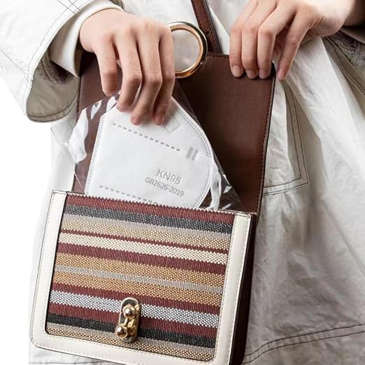 HUHETA KN95 Face Masks, 30 Packs Individually Wrapped, 5-Ply Breathable & Comfortable Safety Mask, Filter Efficiency=95%, Protective Cup Dust Masks Against PM2.5 (White Mask)