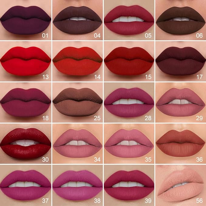 Kaely 2-in-1 Matte Lipstick and Lip Liner, Liquid Lip Stain Makeup for women Long Lasting Waterproof Smudge Proof, labiales matte mate larga duracion listip 24 hours originales, 34 Mauve