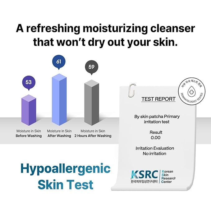 B:Lab CICA Barrier Gentle Morning Cleanser, Low-pH 5.5 Gel Face Wash with Centella & Panthenol, Fragrance-Free for Sensitive Skin, 4.05 fl oz / 120 ml