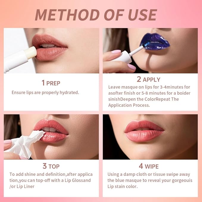 Lip Liner - Peel Off Lip Stain | Long Lasting Matte Lip Tattoo | Transfer Proof, Hydrating Formula with Hyaluronic Acid & Vitamin E | Vegan & Cruelty-Free | Ideal for All Skin Types(1+4# 2PCS)