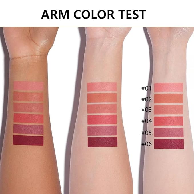 Ruby Red Matte Lipstick Crayon for Women, 24 Hour Lipstick Lip Liner Pencil Long Lasting Waterproof Smudge Proof, Vegan & Cruelty-Free, Neutral lip liner marker Easy Application Full Coverage B04#