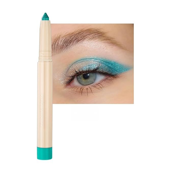 Waterproof Creamy Eyeshadow Stick Eye Shadow Eyeliner Brightener Pencil Crayon Light Blue