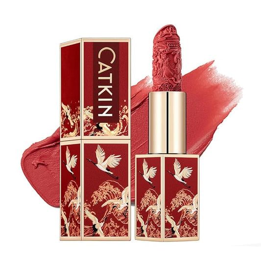 Catkin Semi-Matte Lipstick Hydrating High Impact Color Infused with Vitamin E and Avocado Oil Smooth Soft Texture Long Lasting Matte Finish 173