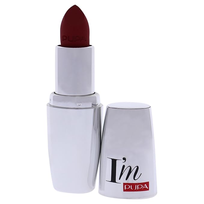 Pupa Milano I Am Matte Pure Colour Lipstick - 073 Irresistible Burgundy for Women - 0.123 oz Lipstick