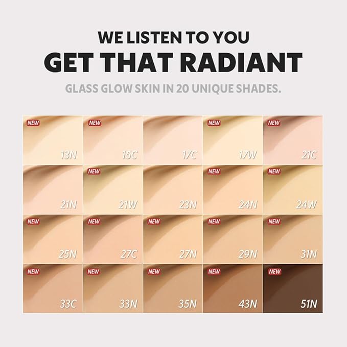 [*Mini Size*] TIRTIR Aura Glow Silver Cushion | Korean Cushion Foundation, (#17W French Vanilla, 0.15 Fl Oz)