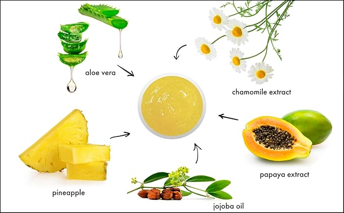 RAYA Pineapple Enzyme Facial Scrub (120) | Exfoliating and Refining Facial Scrub for Combination Skin | Creates a Glowing Complexion | Made with Pineapple Enzymes and Jojoba Beads