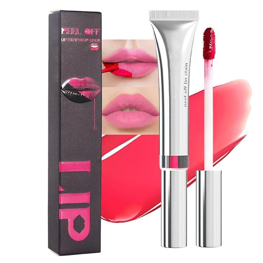evpct Lip Tains Peel off, Peel off Lip Liner Tattoo Lip Stain Tint Gloss Marker Makeup, Long Lasting Waterproof 24 Hours Matte Finish Transfer-proof Pigmented Color Stay Lipsticks, 110 Dusty Rose