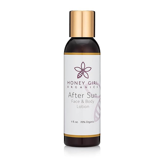 Honey Girl Organics After Sun Rejuvenating Face and Body Lotion, 4.0 Fluid Ounce