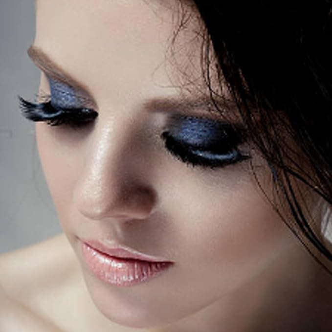 MEICOLY Blue Matte Cream Single Eyeshadow,Natural Nude Pressed Powder Eyeshadow,Bold Matte Shade Eyelid Color for SFX Halloween Smurf Corpse Bride Sally Makeup for Day & Night