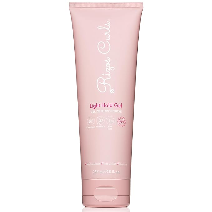 Rizos Curls Light Hold Gel – Flexible, Flake-Free, Frizz-Free Hold & Shine – Defines & Moisturizes Wavy, Curly, Coily 1a–4c Hair Types with Aloe Vera – Sulfate, Silicone & Paraben Free