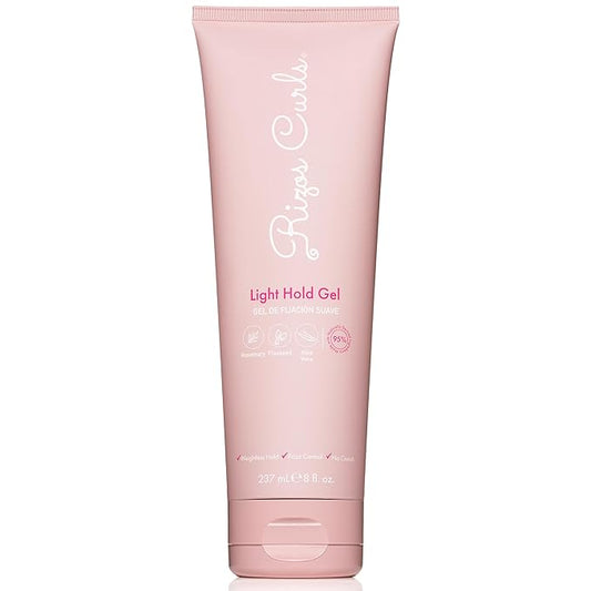 Rizos Curls Light Hold Gel – Flexible, Flake-Free, Frizz-Free Hold & Shine – Defines & Moisturizes Wavy, Curly, Coily 1a–4c Hair Types with Aloe Vera – Sulfate, Silicone & Paraben Free