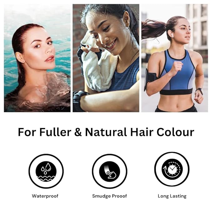 MINA ibrow Henna Professional Tint Kit With Brush Combo Pack | Long Lasting Upto 6 weeks | Spot Colouring Effects | Upto 30 Applications (Pearl Grey)