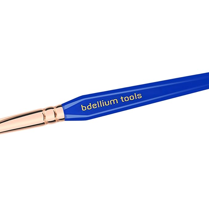 Bdellium Tools Professional Makeup Brush - Golden Triangle 934 Precision Concealer - With All Vegan and Soft Synthetic Fibers, For Concealing (Blue, 1pc)