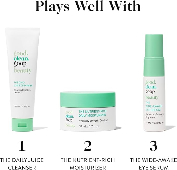 good.clean.goop Beauty The Illuminator 10% Glycolic Toner | Correct Texture and Minimize Pores | Glycolic Acid, Black Tea Ferment, & Snow Mushroom Extract | Helps Even Skin Tone | Vegan | 3.4 Fl oz