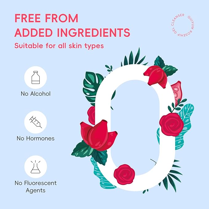 Rosehip Skin Care Sets for Women, Nourishes, Resists Oxidation, Promotes Collagen Production, Refine skin texture, Enhances Skin Elasticity, Korean Style Skincare Gift Se, Travel Set 4PCS