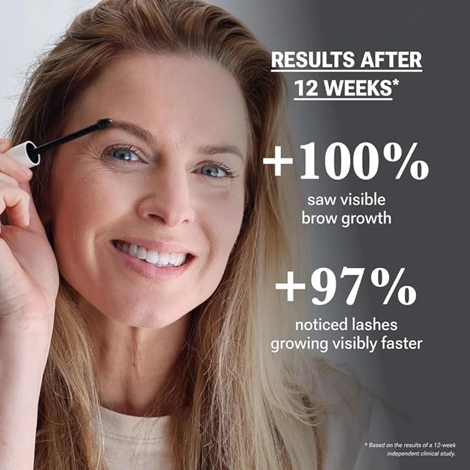 NULASTIN Eyelash Serum & Brow Serum - Lash & Brow Dual System - Eyebrow & Eyelash Enhancing Serums with Keratin & Peptides for Fuller Looking Lashes & Brows (2 Count, 0.1 Fl Oz Each)