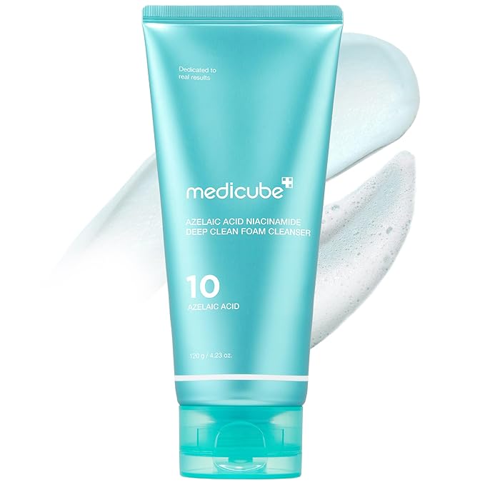 medicube Azelaic Acid Gummy Whip Cleanser | Cleansing Foam For Troubled Skin | Use After Spot Care & Excess Sebum Control | Niacinamide, Glycerin | Soothing, Pore Cleansing Face Wash | Korean Skincare