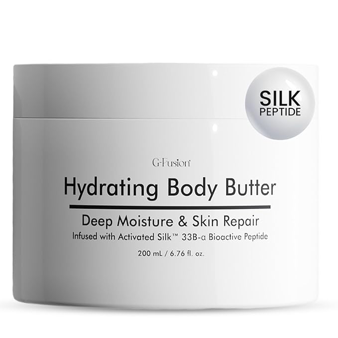 Clean Beauty Silky Body Butter & Body Cream with Silk Peptides – Lightweight Fast-Absorbing Moisturizer with Aloe & Antioxidant Botanicals – Cruelty-Free, Non-Greasy Deep Hydration for All Skin Types