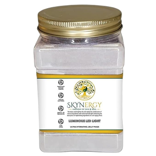 Luminous LED Light Jelly Mask -Professional Grade HydroGlo Jelly face Masks for facials professional Peel Off Face Mask for Skin Hydration,Radiance,Reduced Fine Lines,Pigmentation | 30 fl oz
