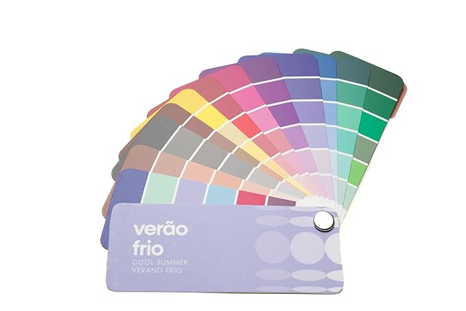 Multilingual Cool Summer Palette Color Fan by Studio Immagine, Personalized Color Guide for Cost Saving, Smart Shopping, Outfit & Wardrobe Planning; Verano Frio/Verao Frio
