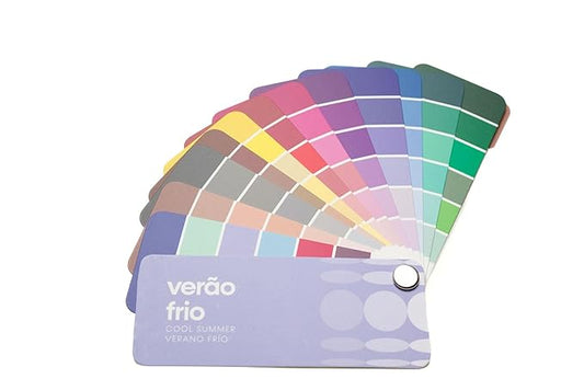 Multilingual Cool Summer Palette Color Fan by Studio Immagine, Personalized Color Guide for Cost Saving, Smart Shopping, Outfit & Wardrobe Planning; Verano Frio/Verao Frio