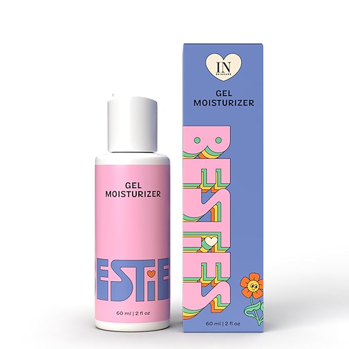 InstaNatural BESTIES Gentle Teen Gel Face Moisturizer | with Vitamin C, Hyaluronic Acid, Niacinamide for Hydration, Smoothness, Even Skintone | Simple Skincare for Healthy Skin (for All Skin Types)