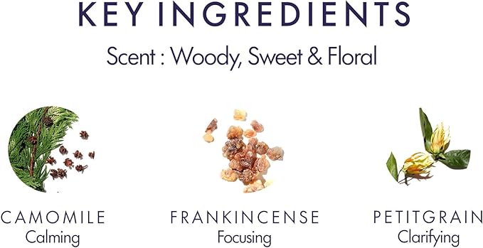 Aromatherapy Associates De-Stress Mind Rollerball. Premium Blend of Frankincense and Chamomile Essential Oils to Clear and Calm your Mind on the Go (0.34 fl oz)