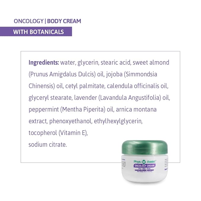 PhysAssist - Comfort kit for Chemo & Radio Patient The Gift of Love, Faith & Support. 2-1.5 oz face and body cream plus lip balm & inhaler