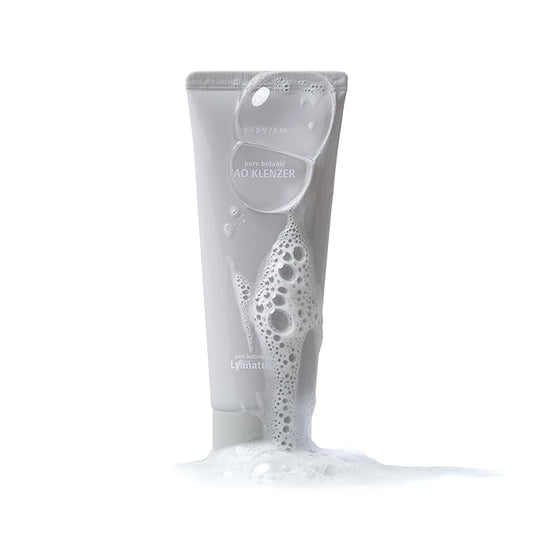 AO KLENZER – Organic Korean Face Wash, Vegan Facial Cleanser, Gentle pH-Balanced All-Natural Cleansing Foam, Non-Toxic & Paraben-Free, Korean Moisturizer Skincare (3.53 oz / 100g)
