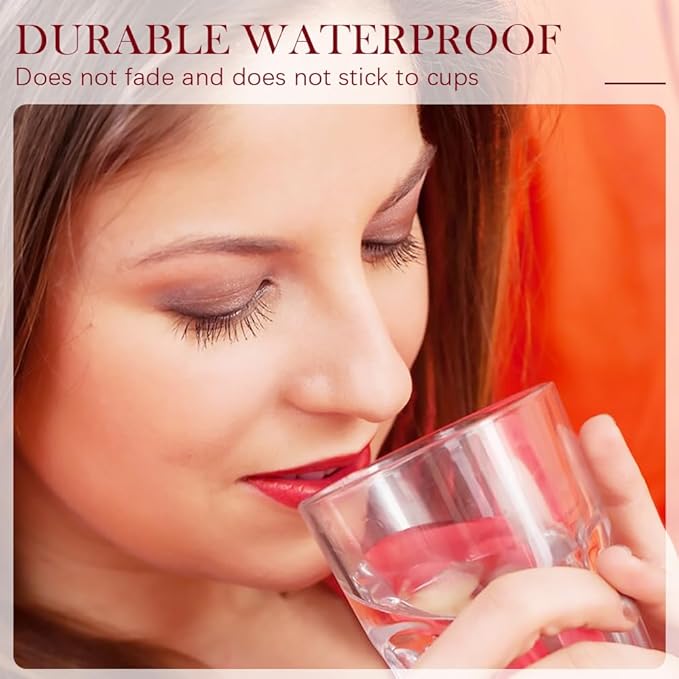 12 Colors Cream Texture Lipstick, 2026 Upgrade 12 Colors Lips Staining Lip Oil Long Lasting Lip Gloss Natural Non-Stick Non-Fading Liquid Lipstick, Hydrating Lip Tint Waterproof LipStain (#6)