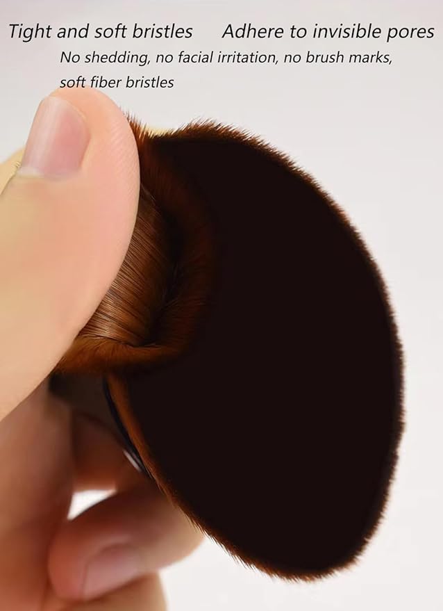 Makeup Brush 2PC, Flawless Foundation Make-Up Brush, Flat Top High-Density Makeup Brush, Multi-Purpose Mixed Brush For Concealer, Cream, Face Cream, Powder, Etc