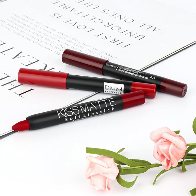 BINGBRUSH Smooth Longwear Lipstick Pack Set, Matte Color Stick Ultimate Lip Crayon for Makeup Collection - Waterproof Velvet Lipgloss Lip Stain (11#)