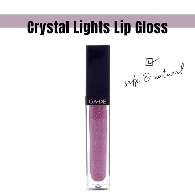 GA-DE Crystal Lights Lip Gloss, 516 - Enriched with Light-Reflecting Crystal Pearls - Smooth Silky, Rich Color - Moisturizes and Adds Shine - 0.2 oz