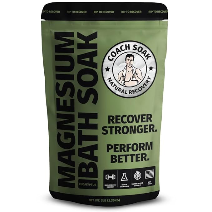 Magnesium Bath Soak I Coach Soak Post-Workout Muscle Recovery