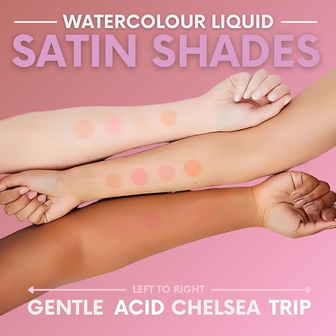 Daniel Sandler WATERCOLOUR BLUSH LIQUID GENTLE. Buildable & Blendable Long-Lasting Waterproof Liquid Blush for Cheeks & Lips for All Skin Types including Mature, Dry, Combination & Oily.