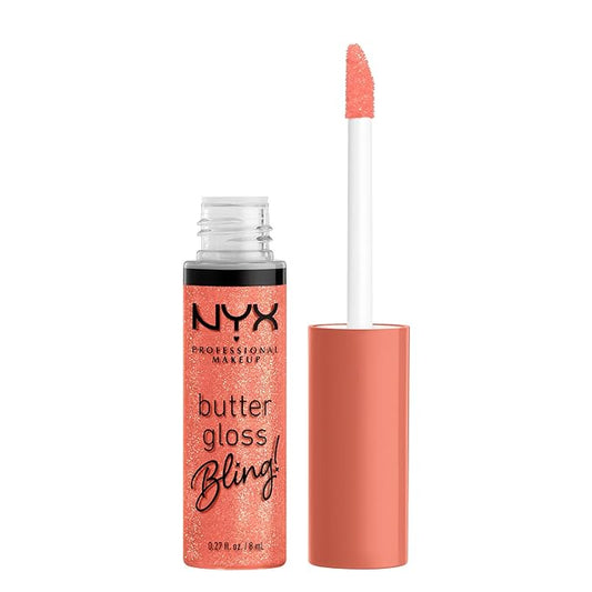 NYX Professional Makeup Butter Gloss Bling Lip Gloss, Non Sticky and Shiny Vegan Lip Makeup - Dripped Out