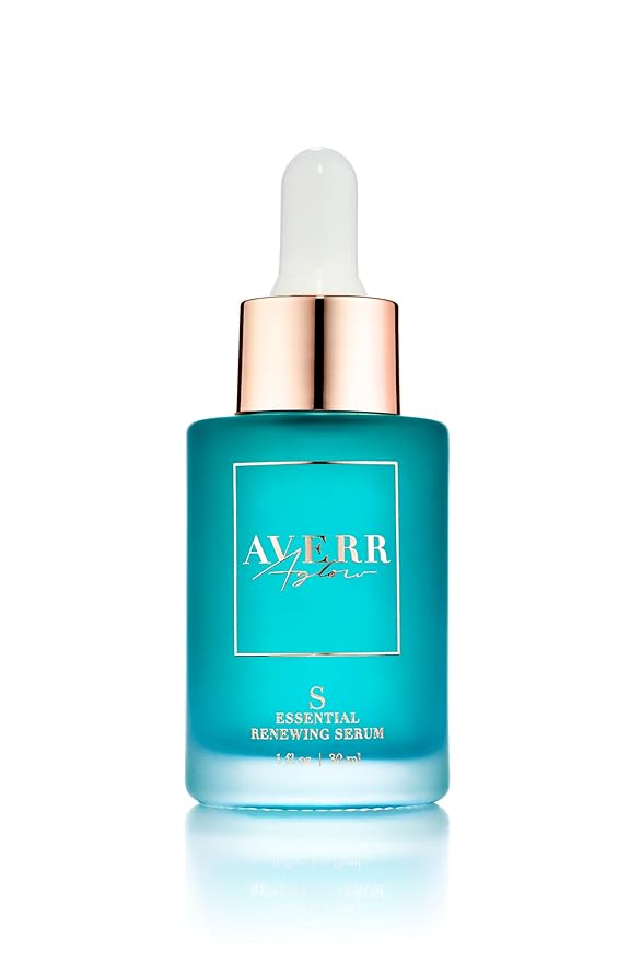 Averr Aglow Radiant Skin Essential Renewing Serum, All Natural & Vegan Ingredients