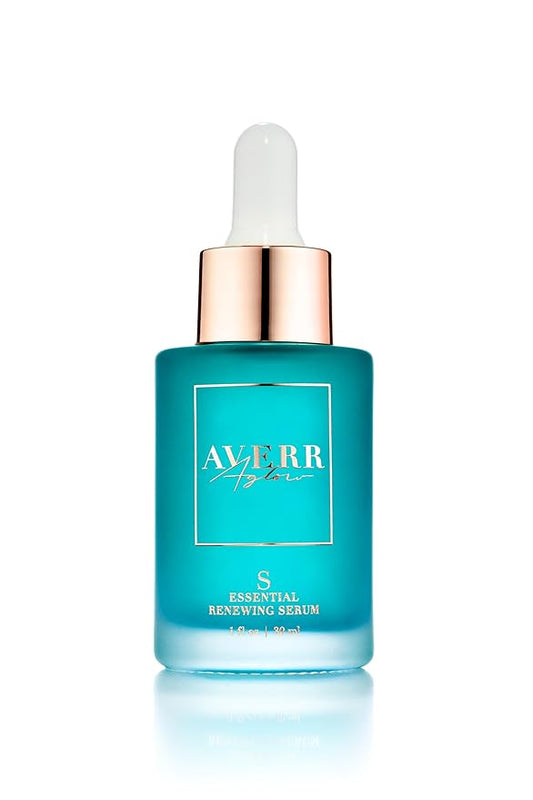 Averr Aglow Radiant Skin Essential Renewing Serum, All Natural & Vegan Ingredients