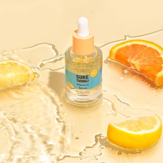 Elizabeth Mott Sure Thing Vitamin C Serum for Face – Lightweight Serum for Uneven Skin Tone and Smoother-Looking Skin – Hydrating, Vegan & Cruelty-Free Skincare – 1 fl oz