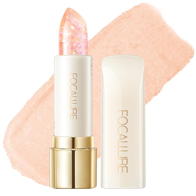 FOCALLURE Moisturizing Lipstick,Color Changing Tinted Lip Balm,Hydrating PH Lip Balm with Creamy Texture,Long Lasting High Pigmented Lip Stain,Citrine