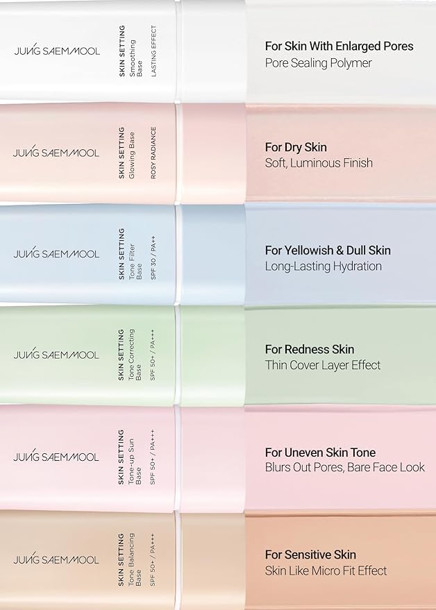 JUNG SAEM MOOL Skin Setting Glowing Base 1.35 Fl Oz, Hydrating Primer with Fine Pearls for Radiant Glow, Pore-Smoothing Pink Flower Complex, Makeup Base for Dry and Combination Skin, Korean Makeup