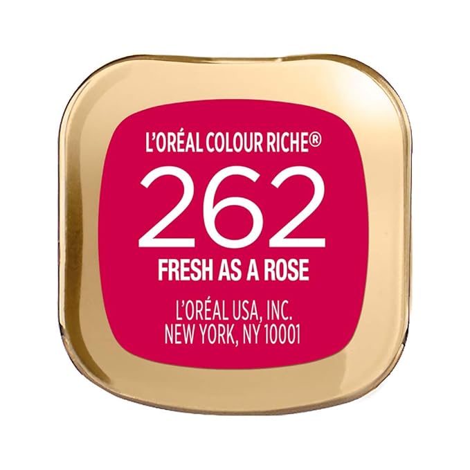L'Oreal Paris Colour Riche Original Creamy, Hydrating Satin Lipstick with Argan Oil and Vitamin E, Fresh as a Rose , 1 Count
